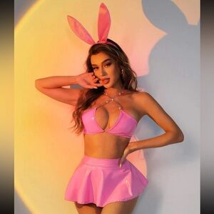 SOLD: 4pack Chain Crisscross Pink Costume Set